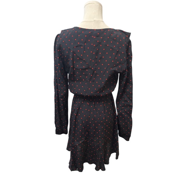 Express black/red polka dot tulip bottom dress - size Small - Picture 3 of 4